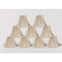 Urbanest Chandelier Lamp Shades  Set Of 9  Soft Bell 3""X 6""X 5"" Cream  Clip On
