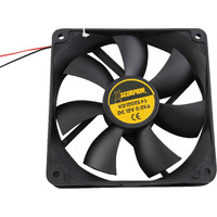Xscorpion Fan61 12-Volt 6-Inch Square Rotary Cooling Fan   Black