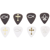 Dandrea Cool Plecs Guitar Pick - Christian (12 Piece)