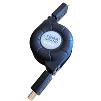 Tera Grand Premium 4K High-Speed Hdmi 2.0 Retractable Cable  Extends Up To 4.25 Feet - Supports 4K Ultra Hd  3D  Arc  Hdr  And Ethernet Channel