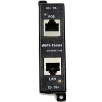 Poe Texas Poe Injector - Single Port 4 Pair Poe+ Injector/Splitter - Power Over Ethernet Passive Poe Adapter For 802.3Af / Poe+ / Poe++ 10/100/1000 Gigabit Data - Mode A/B Wall Mount Plug & Play