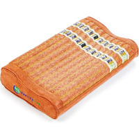 Healthyline Gemstone Therapy Pillow For Neck Pain Relief And Better Sleep - Firm Mat Filled With Amethyst  Tourmaline And Obsidian Crystals - Negative Ions