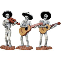 Lemax Spooky Town Skeleton Mariachi Band Assortment Of 3