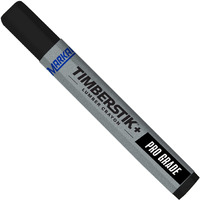 Markal 80383 - Timberstik + Pro Grade Lumber Crayon Works On Wet  Dry  Hot And Frozen Surfaces -Ideal For Hot And Cold Climates  1/2"" Hex  4-5/8"" Length  Black (Pack Of 12)