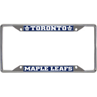 Fanmats 16987 Toronto Maple Leafs Chrome Metal License Plate Frame  Team Colors  6.25In X 12.25In