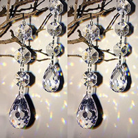 Hohiya 30 Pcs Crystal Ornaments Christmas Tree Decorations Clearance Hanging Crystals For Centerpieces Acrylic Chandelier Garland Gem Beads Taiwan Made Clear