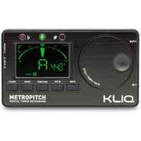 Kliq Metropitch - Metronome Tuner For All Instruments - With Guitar  Bass  Violin  Ukulele  And Chromatic Tuning Modes (Metropitch  Black)
