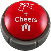 Airhorn Can Sound Button With Applause And Cheers  Funny Easy Button  Noise Maker Buzzer For Office  Sporting Event  Dance Party  Fun Classroom  Desk Toy  Gag Birthday Gift  Gadget For Teens  Dj Hype