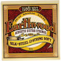 Ernie Ball Earthwood Silk And Steel 12-String Soft Acoustic Guitar Strings  9-49 Gauge (P02051)