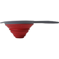 Dexas Pop N Store Collapsible Strainer  8-Inch  Red  1.3 Quarts Capacity  Dishwasher Safe  Space-Saving Design
