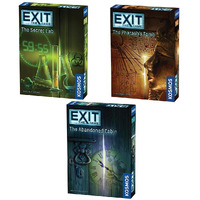 Exit: The Game 3-Pack Escape Room Bundle | Season 1 | Abandoned Cabin | Pharaoh's Tomb | Secret Lab | Family-Friendly  Cooperative Game | 1 To 4 Players  Ages 12+ | Kennerspiel Des Jahres Award Winner