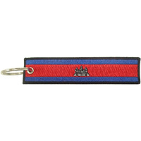 Cambodia Flag Key Chain  100% Embroidered
