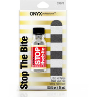 Onyx Professional Stop The Bite Nail Biting Deterrent Polish 0.5 Fl Oz - Helps Nails Grow & Can Be Used As A Top Or Base Coat