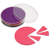 Didax Educational Resources Fraction Circles  Pink Small