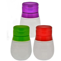 Guffman Small Travel Food Dressing Storage Silicone Bottle Containers  3 Set