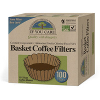 If You Care Coffee Filter Baskets ( 1X100 Ct )  Fits 8-12 Cup Drip Coffee Makers