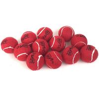 Midlee Mini Dog Tennis Balls  Red  1.5"" 12-Pack- Fetch Ball Laucher Pet Small Tennis Balls