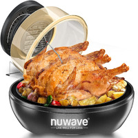 Nuwave Air Fryer Infrared Convection Oven  Cook Fresh Or Frozen  No Defrosting Or Preheating  360 Surround Heat  Cooking From 50 To 400 Degrees  100 Presets  50 Memory  360 Food Easy-View  Pfas Free