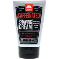Pacific Shaving Company Caffeinated Shaving Cream - Shea Butter + Spearmint Antioxidant Shaving Cream With Caffeine - Clean Formula For Hydrating  Redness Reducing + Irritation-Free Shave (3.4 Oz)
