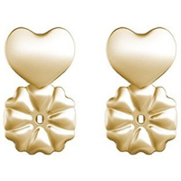 Magic Bax Earring Lifters - 2 Pairs Of Adjustable Hypoallergenic Earring Lifts (1 Pair Of Sterling Silver Plated And 1 Pair Of 18K Gold Plated) As Seen On Tv
