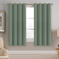 H.Versailtex Blackout Curtain For Bedroom Thermal Insulated Window Treatment Curtain Extra Long 63 Inch Length Energy Saving Solid Grommet Top Blackout Drape  One Panel  Green Bay  52"" W X 63"" L