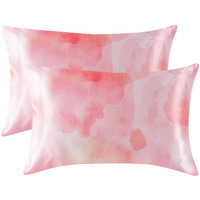 Mr&Hm Satin Pillowcase For Hair And Skin  Silk Satin Pillowcase 2 Pack  Queen Size Pillow Cases Set Of 2  Silky Pillow Cover With Envelope Closure (20X30  Dream Pink)