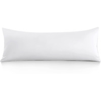 Oubonun 100% Cotton Body Pillowcase - 800 Thread Count/21X54  Moisture Absorbent And Breathable  Premium Hotel Body Pillow Cover For All Seasons  White