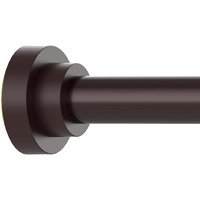 Thestoa Brown Shower Curtain Rod Adjustable 43-78 Inch  1""Diameter Spring Tension Curtain Rod No Drill  Anti-Rust Non-Slip Shower Rod For Bathroom Tension Rod