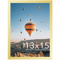 Jcjmy 13X15 Picture Frame Gold For Wall Hanging  Wall Mounting Horizontally Or Vertically  13 X 15 Wall Gallery Poster Photo Frame With Shatter Resistant Plexiglass Gold