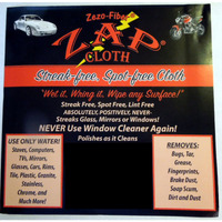 Zap Cloth - Streak Free  Spot Free - 3 Cloths