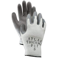 Showa Best 451-10 Showa Best Glove Atlas Thermal-Fit Pf451 Knit Glove With Rubber Coating  Men's (Fits)  Natural Gray  Xl (Pack Of 12)
