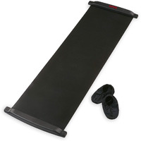 Spri Slide Board (71"" L X 20"" W) With End Stops  Sliding Booties  Mesh Carrying Bag And Exercise Guide For Low Impact Balance Training (Skating  Hockey)