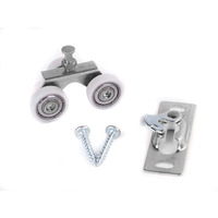 Johnson Hardware Sliding Door/Pocket Door Hanger Ball Bearing 1125-1 Inch Wheel  200 Lb Capacity