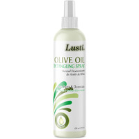 Lusti Olive Oil Detangling Spray  12 Fl Oz - Anti-Frizz - Strengthen Damaged Hair - Reducing Breakage - Enriched With Amino Proteins