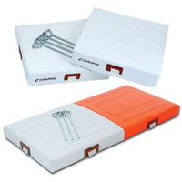 Champro 2 Quilted Bases With Double First Base (Orange/White)