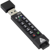 Apricorn Aegis Secure Key 3 Nx 4Gb 256-Bit Encrypted Fips 140-2 Level 3 Validated Secure Usb 3.0 Flash Drive  Ask3-Nx-4Gb  Black