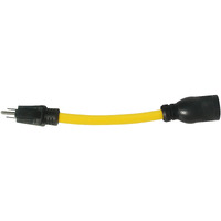 Primead110801L 1-Feet 12/3 Stow U-Ground To Twist Adapter  Yellow