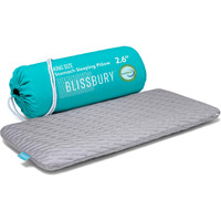 Blissbury King Stomach Sleeping Pillow | Thin 2.6-Inch Memory Foam Pillow For Stomach And Back Sleepers