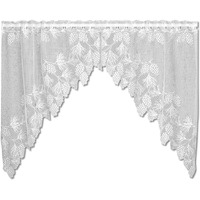 Heritage Lace Woodland 68-Inch Wide By 40-Inch Drop Swag Pair  White