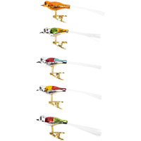 Kurt Adler Early Years Glass Clip-On Bird  4.5-Inch  Set Of 5 Ornaments  5 Count
