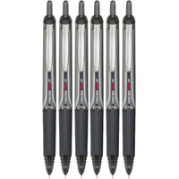 Pilot Precise V5 Rt Retractable Rolling Ball Pens  Extra Fine Point  Black Ink  6 Pens