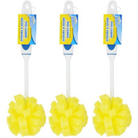 Scrub Buddies Dishwashing Foam Sponges With Handles Bottle/Glass Scrubbers 3Pack