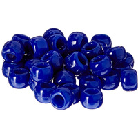 The Beadery 9X6Mm Barrel Pony Beads  Royal Blue  900 Pieces