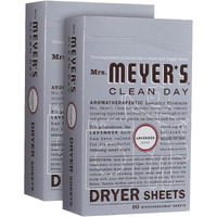 Mrs. Meyer's Clean Day Dryer Sheets Lavender  80 Count (Pack Of 2)