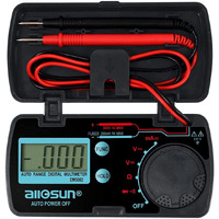 Allosun Pocket Size Compact Digital Multimeter Auto Range Multi Continuity Tester (Em3082 (Auto Range))