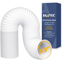 Portable Air Conditioner Hose - Ac Hose With 5.9"" Diameter  Anti-Clockwise Thread  Length Up To 80"" - Exhaust Hose For Portable Air Conditioner Vent Compatible With Delonghi & Lg Air Conditioner Parts