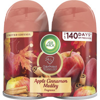Air Wick Automatic Air Freshener Spray Refill  2Ct  Apple Cinnamon  Odor Neutralization  Essential Oils