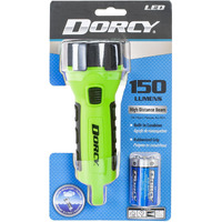 Dorcy 150 Lumen Floating Water Resistant Led Flashlight With Carabineer Clip  Neon Green (41-2513)