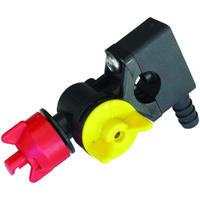 Fimco 7771884 (Oem# 5275123) Wet Boom Polyacetal Center Nozzle Assembly  4' Coverage  1/2"" Hose Inlet  Built-In Shut-Off Valves  Built-In Swivel  Fits 5100316 Stainless Steel Tube  3-5/8"" X 6-5/8""