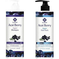 Elabore Acai Berry Super Hair Pack & Shampoo Set 16.06Fl.Oz/ 475Ml